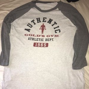 Golds Gym Baseball T-Shirt Size Large